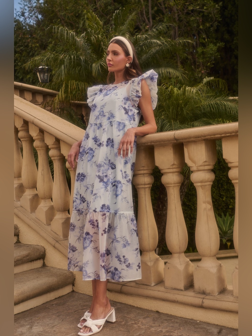 NWT Sugarlips Kalla Organza Julin Midi Dress
